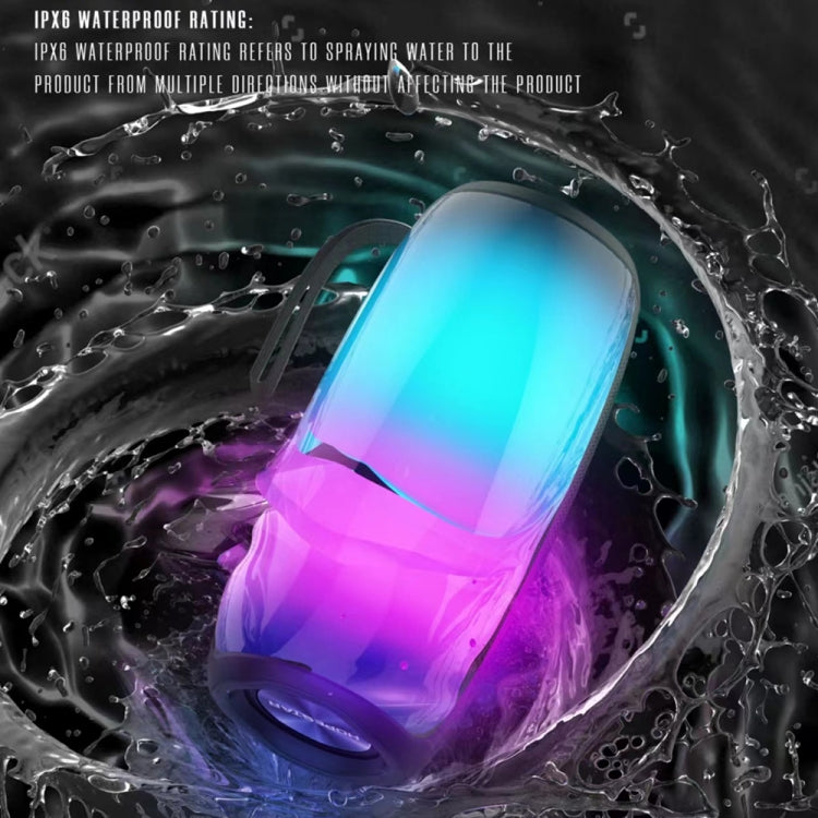 HOPESTAR P40 Pro IPX6 Water-resistant RGB Light Wireless Bluetooth Speaker(Grey)