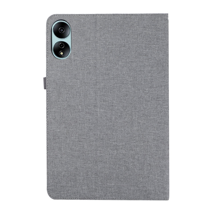 For Honor MagicPad 13 Cloth Texture Horizontal Flip PU + TPU Tablet Case(Gray)