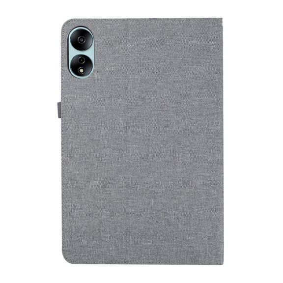 For Honor MagicPad 13 Cloth Texture Horizontal Flip PU + TPU Tablet Case(Gray)