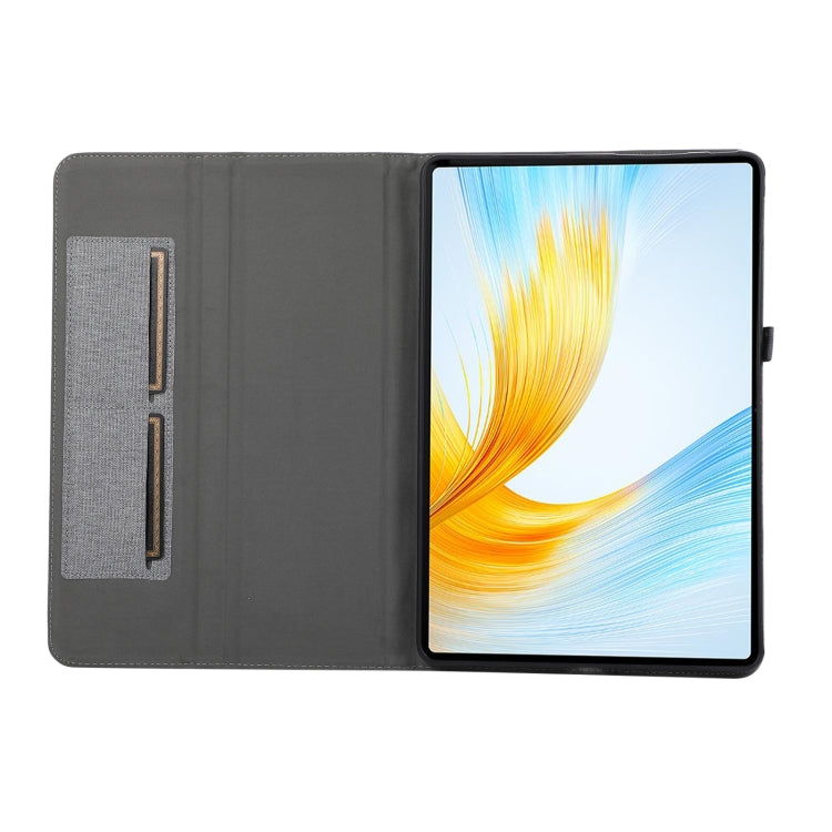 For Honor MagicPad 13 Cloth Texture Horizontal Flip PU + TPU Tablet Case(Gray)