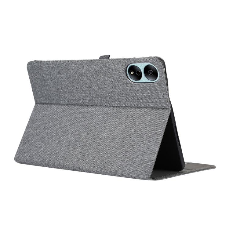 For Honor MagicPad 13 Cloth Texture Horizontal Flip PU + TPU Tablet Case(Gray)