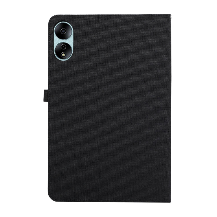 For Honor MagicPad 13 Fabric Texture Horizontal Flip Leather Tablet Case(Black)