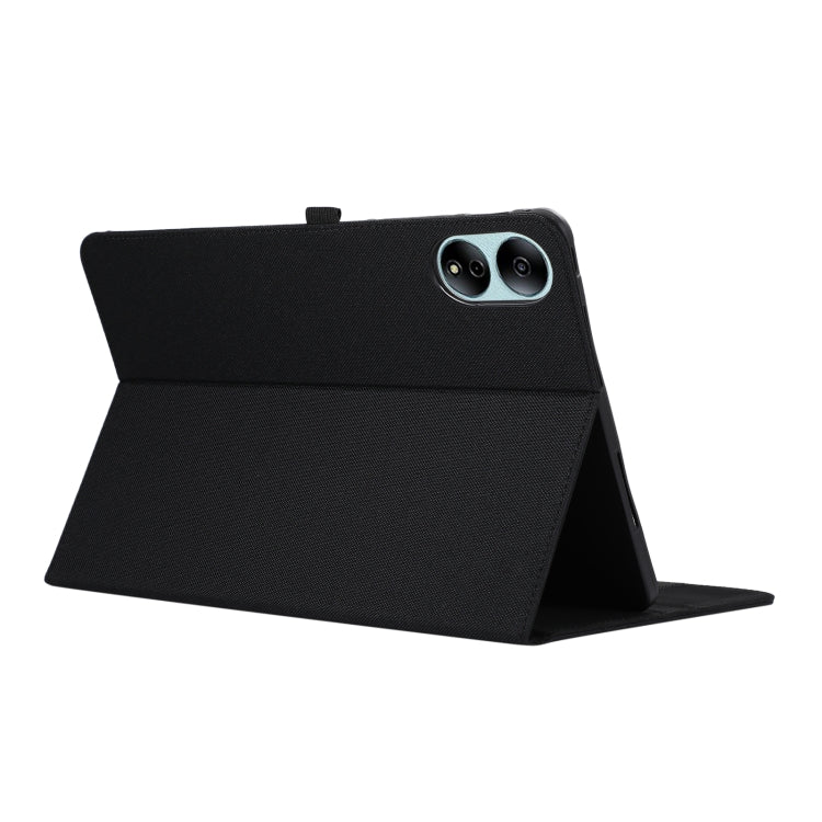 For Honor MagicPad 13 Fabric Texture Horizontal Flip Leather Tablet Case(Black)
