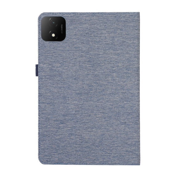 For Honor Pad GT Pro Cloth Texture Horizontal Flip PU + TPU Tablet Case(Deep Blue)