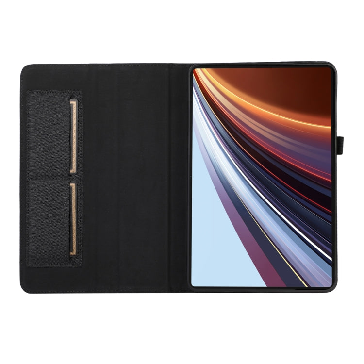 For Honor Pad GT Pro Cloth Texture Horizontal Flip PU + TPU Tablet Case(Deep Blue)