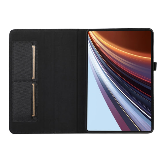 For Honor Pad GT Pro Cloth Texture Horizontal Flip PU + TPU Tablet Case(Black)