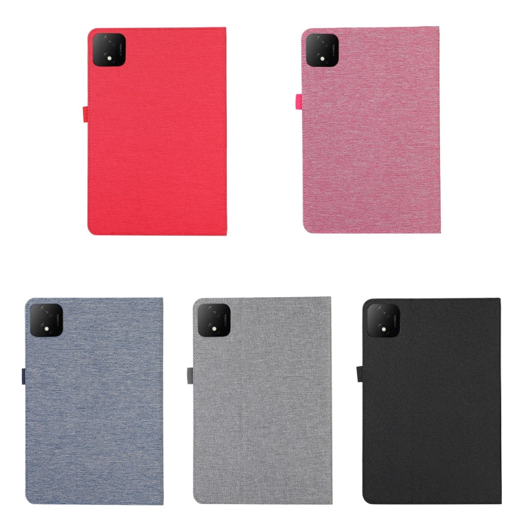 For Honor Pad GT Pro Cloth Texture Horizontal Flip PU + TPU Tablet Case(Black)