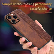 For iPhone 16 Pro Max AZNS 3D Embossed Skin Feel Phone Case(Black)