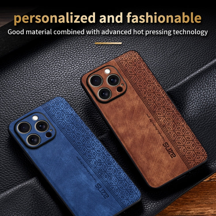 For iPhone 16 Pro AZNS 3D Embossed Skin Feel Phone Case(Black)
