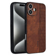 For iPhone 16 Plus AZNS 3D Embossed Skin Feel Phone Case(Brown) - iPhone 16 Plus Cases by AZNS | Online Shopping South Africa | PMC TechLife | Buy Now Pay Later Mobicred