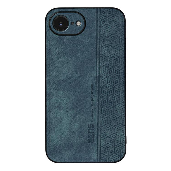 For iPhone 16e AZNS 3D Embossed Skin Feel Phone Case(Dark Green)