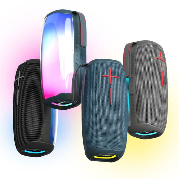 HOPESTAR P50 IPX6 Water-resistant Outdoor Portable RGB Light Bluetooth Speaker(Grey)
