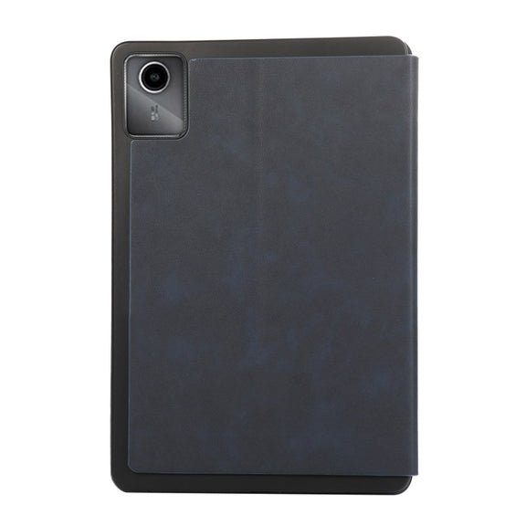 For Lenovo Tab M11 / Xiaoxin Pad 11 2024 PU Flip Tablet Protective Leather Tablet Case(Dark Blue)