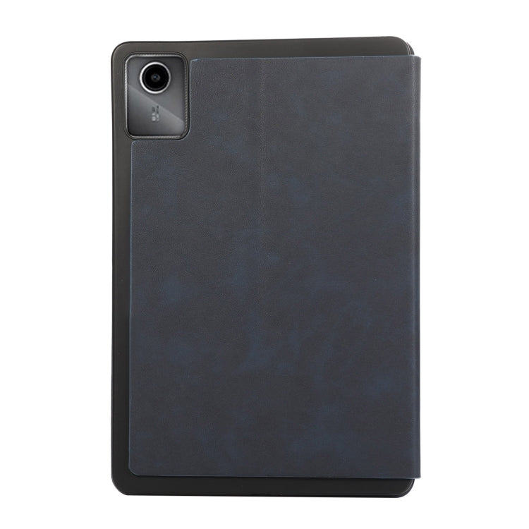 For Lenovo Tab M11 / Xiaoxin Pad 11 2024 PU Flip Tablet Protective Leather Tablet Case(Dark Blue)