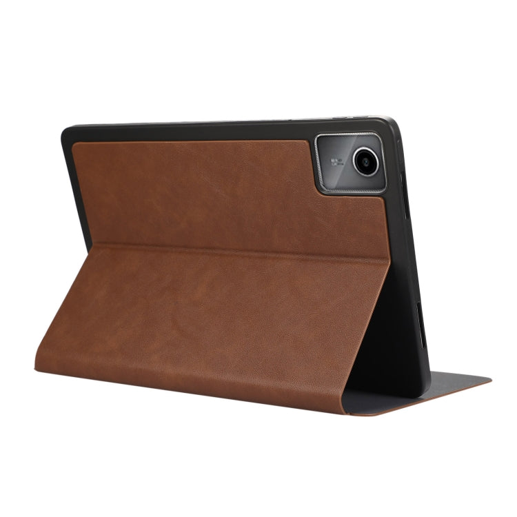 For Lenovo Tab M11 / Xiaoxin Pad 11 2024 Simple Crazy Horse Leather Tablet Case(Brown)