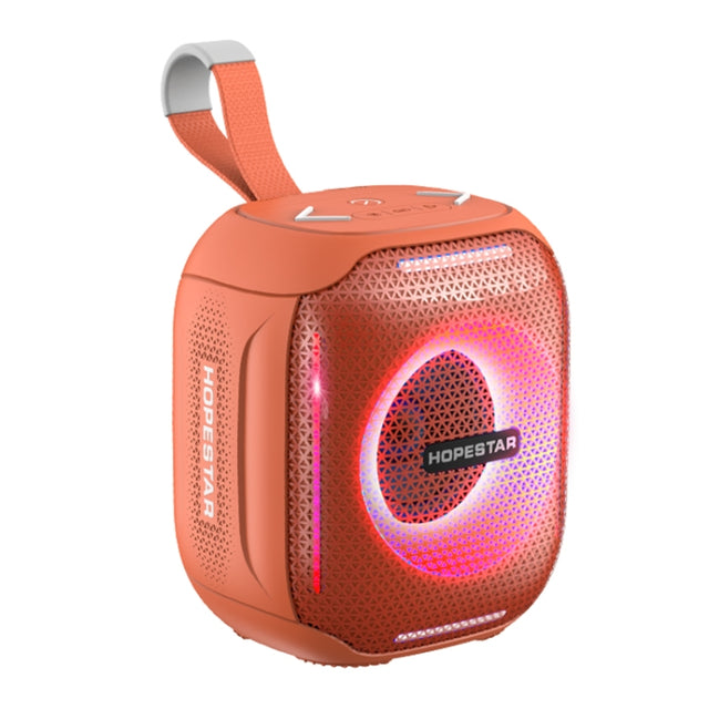 HOPESTAR Party 300mini IPX5 Water-resistant Portable Bluetooth Speaker 360 Degree Stereo Outdoor Speaker(Orange)