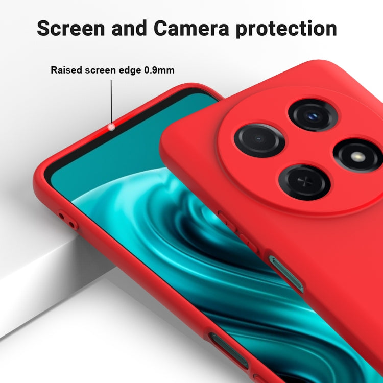 For Huawei nova 12i Solid Color Liquid Silicone Dropproof Full Coverage Protective Case(Red)