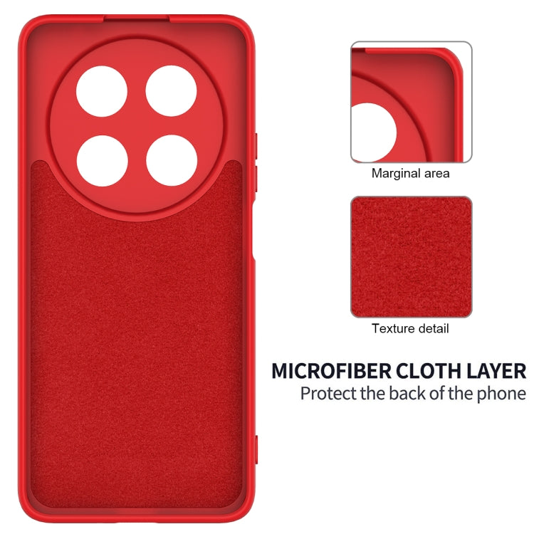 For Huawei nova 12i Solid Color Liquid Silicone Dropproof Full Coverage Protective Case(Red)