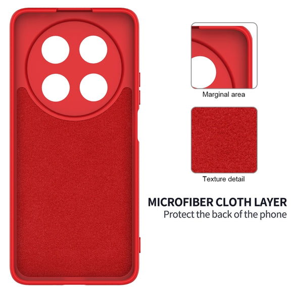 For Huawei nova 12i Solid Color Liquid Silicone Dropproof Full Coverage Protective Case(Red)