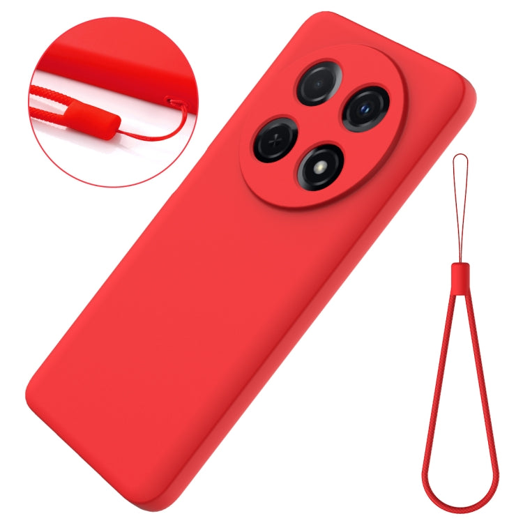 For Huawei nova 12i Solid Color Liquid Silicone Dropproof Full Coverage Protective Case(Red)
