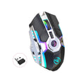 HXSJ T30 2400DPI RGB 2.4GHz Wireless Mouse(Black) - Wireless Mice by HXSJ | Online Shopping South Africa | PMC TechLife | Buy Now Pay Later Mobicred