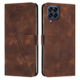 For Samsung Galaxy M33 Dream Triangle Leather Phone Case with Long Lanyard(Brown) - Galaxy Phone Cases by PMC TechLife | Online Shopping South Africa | PMC TechLife