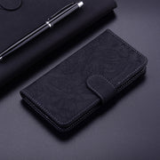 For Honor Magic6 Pro Tiger Embossing Pattern Flip Leather Phone Case(Black)