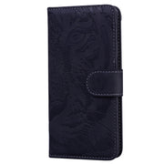For Honor Magic6 Pro Tiger Embossing Pattern Flip Leather Phone Case(Black)