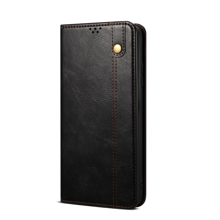 For Nothing Phone 2 Oil Wax Crazy Horse Texture Leather Phone Case(Black)