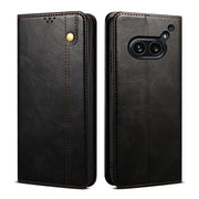 For Nothing Phone 2A Oil Wax Crazy Horse Texture Leather Phone Case(Black)