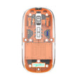 HXSJ T900 Transparent Magnet Three-mode Wireless Gaming Mouse(Orange) - Wireless Mice by HXSJ | Online Shopping South Africa | PMC TechLife | Buy Now Pay Later Mobicred