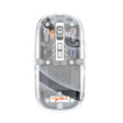 HXSJ T900 Transparent Magnet Three-mode Wireless Gaming Mouse(Grey) - free shipping - PMC TechLife - Order now!