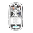 HXSJ T900 Transparent Magnet Three-mode Wireless Gaming Mouse(White) - Wireless Mice by HXSJ | Online Shopping South Africa | PMC TechLife | Buy Now Pay Later Mobicred