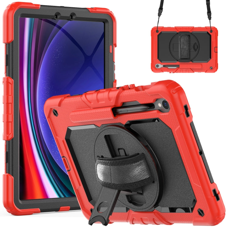 For Samsung Galaxy Tab S9 / S8 / S7 Silicone + PC Tablet Case(Red+Black)