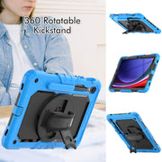 For Samsung Galaxy Tab S9 / S8 / S7 Silicone + PC Tablet Case(Light Blue+Black)