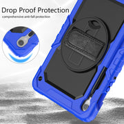 For Samsung Galaxy Tab S8 / S7 Silicone Hybrid PC Tablet Protective Case(Dark Blue+Black)
