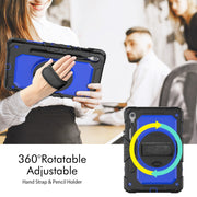 For Samsung Galaxy Tab S9 / S8 / S7 Silicone + PC Tablet Case(Black+Dark Blue)
