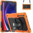 For Samsung Galaxy Tab S9 Ultra / S10 Ultra Silicone Hybrid PC Tablet Protective Case(Orange+Black) - Galaxy Tab S9 Ultra Cases by PMC Jewellery | Online Shopping South Africa | PMC Jewellery | Buy Now Pay Later Mobicred