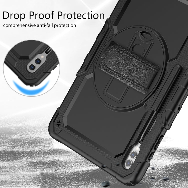 For Samsung Galaxy Tab S9 Ultra / S8 Ultra Silicone + PC Tablet Case(Black)
