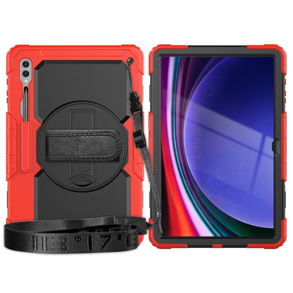 For Samsung Galaxy Tab S9 Ultra / S8 Ultra Silicone + PC Tablet Case(Red+Black)