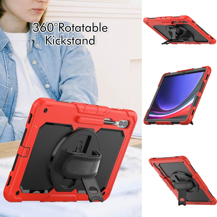For Samsung Galaxy Tab S9 Ultra / S8 Ultra Silicone + PC Tablet Case(Red+Black)