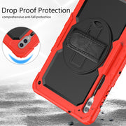 For Samsung Galaxy Tab S9 Ultra / S8 Ultra Silicone + PC Tablet Case(Red+Black)