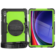 For Samsung Galaxy Tab S9 Ultra / S8 Ultra Silicone + PC Tablet Case(Black+Yellow Green)
