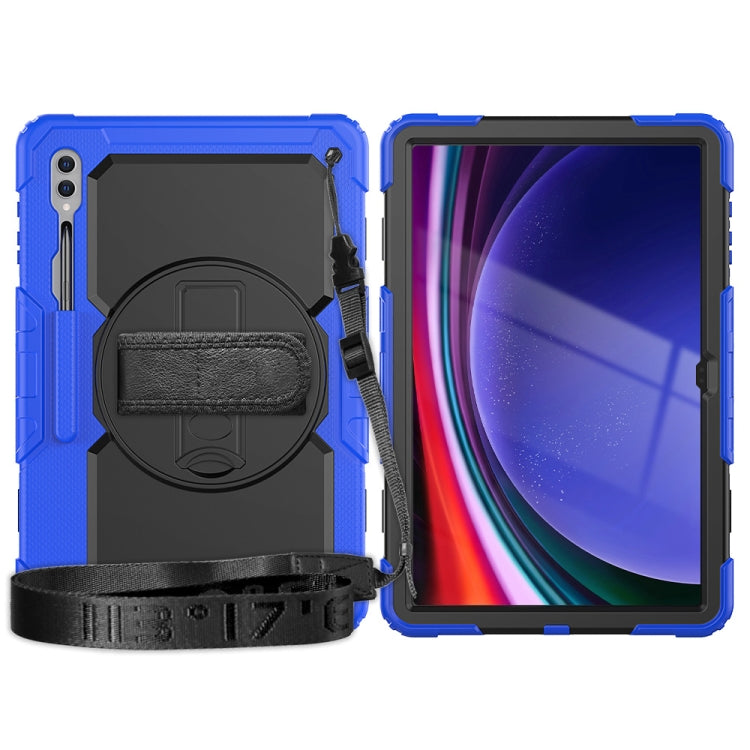 For Samsung Galaxy Tab S9 Ultra / S8 Ultra Silicone + PC Tablet Case(Dark Blue+Black)
