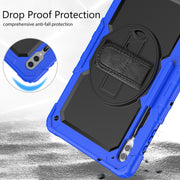 For Samsung Galaxy Tab S9 Ultra / S8 Ultra Silicone + PC Tablet Case(Dark Blue+Black)