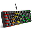 HXSJ V200 Wired RGB Backlit Mechanical Keyboard 68 Key Caps, Cable Length: 1.7m(Black) - free shipping - PMC TechLife - Order now!