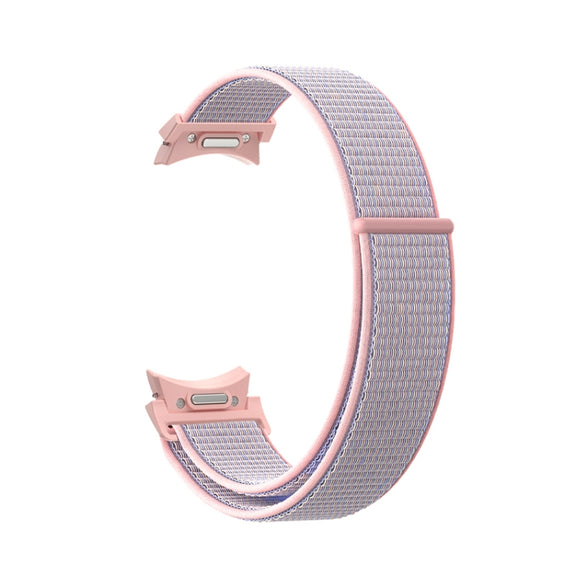 For Samsung Galaxy Watch 6 Woven Nylon Loop Watch Band(Powder Sand)