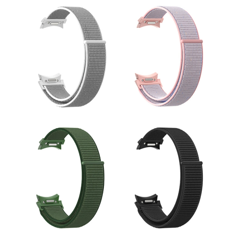 For Samsung Galaxy Watch 6 Woven Nylon Loop Watch Band(Powder Sand)