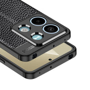 For Xiaomi Redmi Note 13 Litchi Texture Shockproof TPU Phone Case(Black)