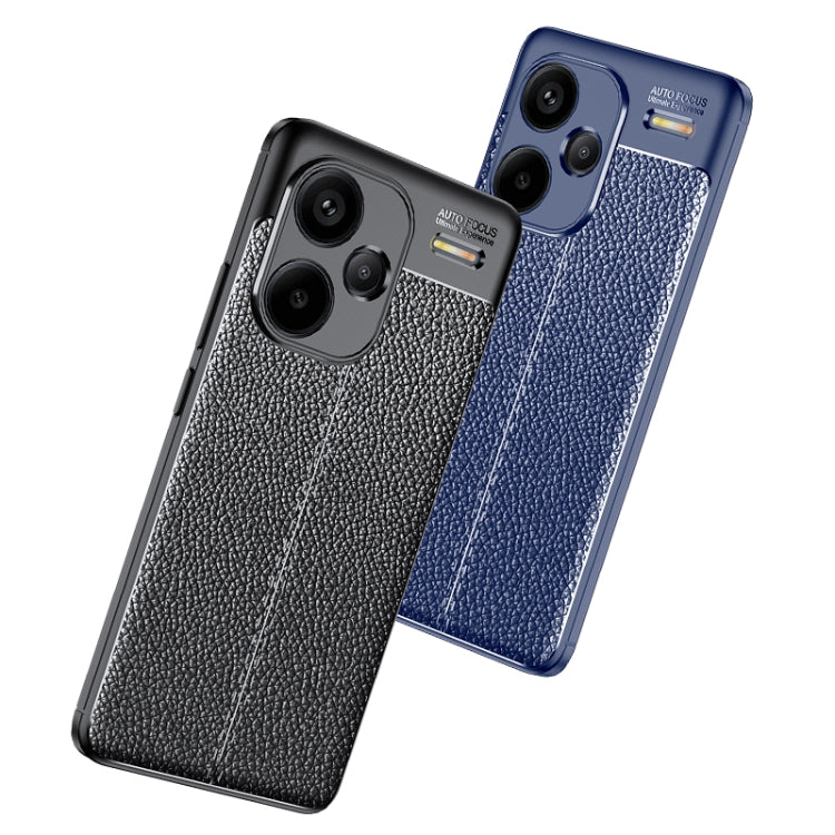 For Xiaomi Redmi Note 13 Pro+ Litchi Texture Shockproof TPU Phone Case(Black)
